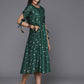 Ahalyaa Women's Traditional wear Ethnic Dress - Green | Swadesiicart