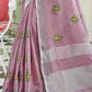 Shree Shyam Fashion Linen Light Purple Saree