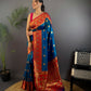 Joban Fashion Red Butti Banarasi Silk Sarees | Swadesiicart