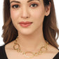 NVR Women Gold-Polished Statement Necklace | Swadesiicart