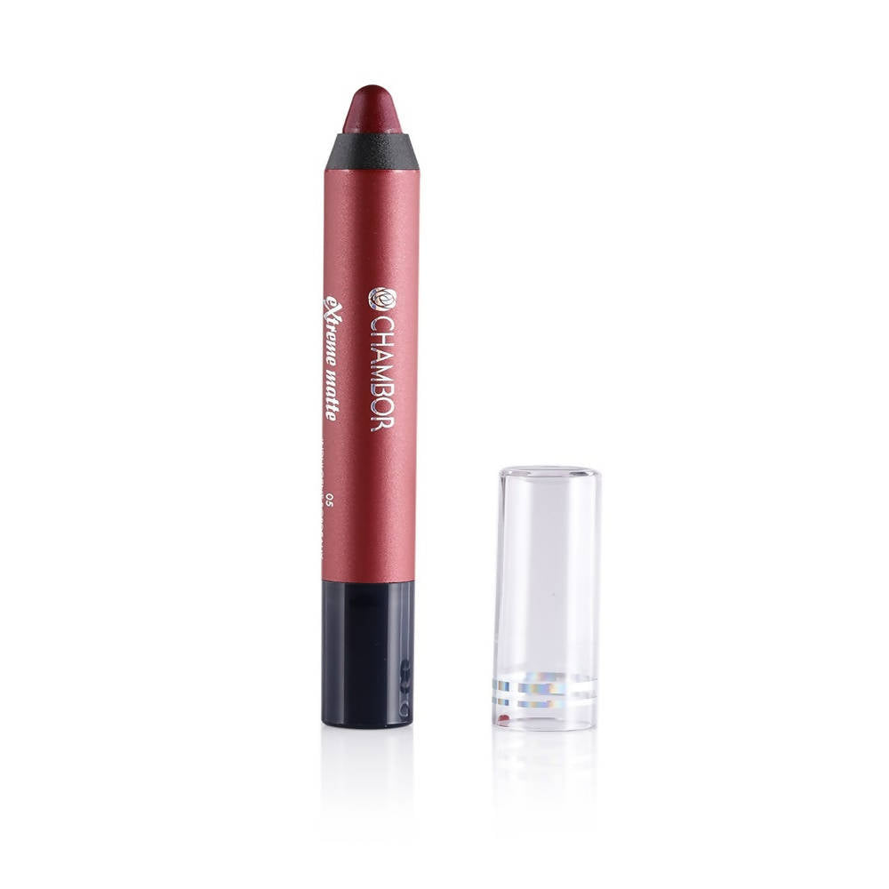 Chambor Indulgent Bordeaux 05 Extreme Matte Long Wear Lip Colour - Swadesiicart