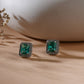 stone stud (Light green ) - Ruby Raang - Swadesiicart