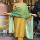 Partywear Designer Cotton Maroon Stitched Suit With Dupatta - Tanisha | Swadesiicart