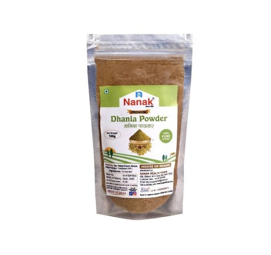 Nanak Premium Coriander (Dhania) Powder,100g - Swadesiicart