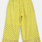 Ahalyaa Mustard Rayon Printed Kids Kurta Palazzo Sets For Kids For Girls | Swadesiicart