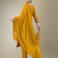 Jyoti Fashion Women's Yellow Cotton Blend Embroidery & Fancy Lace work Kurta with Trouser & Dupatta | Swadesiicart