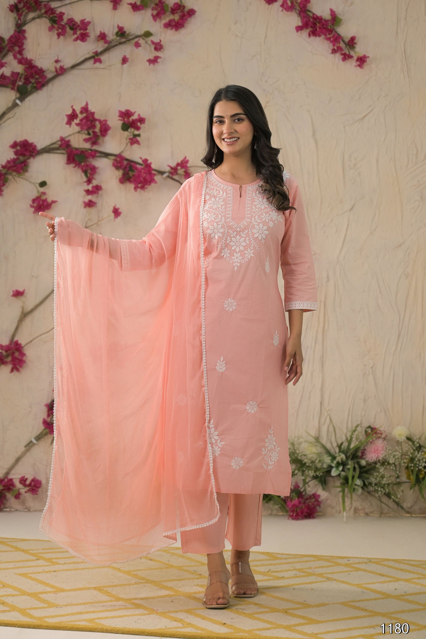 Ethnic Festive Wear Cotton Violate Stitched Suit With Dupatta - Tanisha | Swadesiicart