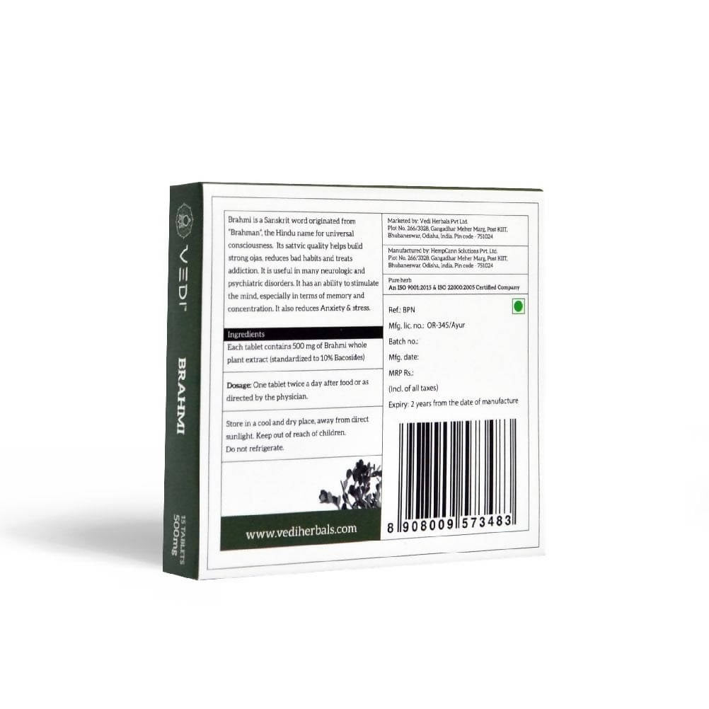 Vedi Herbals Brahmi Tablets | Swadesiicart