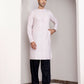 Light Pink Georgette Designer Chikankari Embroidery Work Men's Kurta - Mahotsav | Swadesiicart