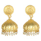 Joban Fashion Women Matte Gold Brass Jhumka | Swadesiicart