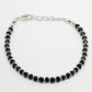 NVR Women Silver Plated Black Beaded Adjustable Rakhi With Roli Chawal - Swadesiicart