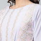 Ahalyaa Womens Powder Blue Crepe Floral Dress | Swadesiicart