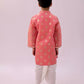 Lil Drama Mishti Peach Kurta Dhoti Set For Boys | Swadesiicart