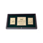 Golden Peacock Brown & Gold-Toned 24 Ct Gold Foil Makka Madina Dua Box | Swadesiicart