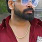 VOJ Gold-Polished Designer V Shaped Chain For Men | Swadesiicart