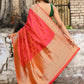 Joban Fashion Red Pure Katan Pure Handloom Banarasi Silk Saree | Swadesiicart