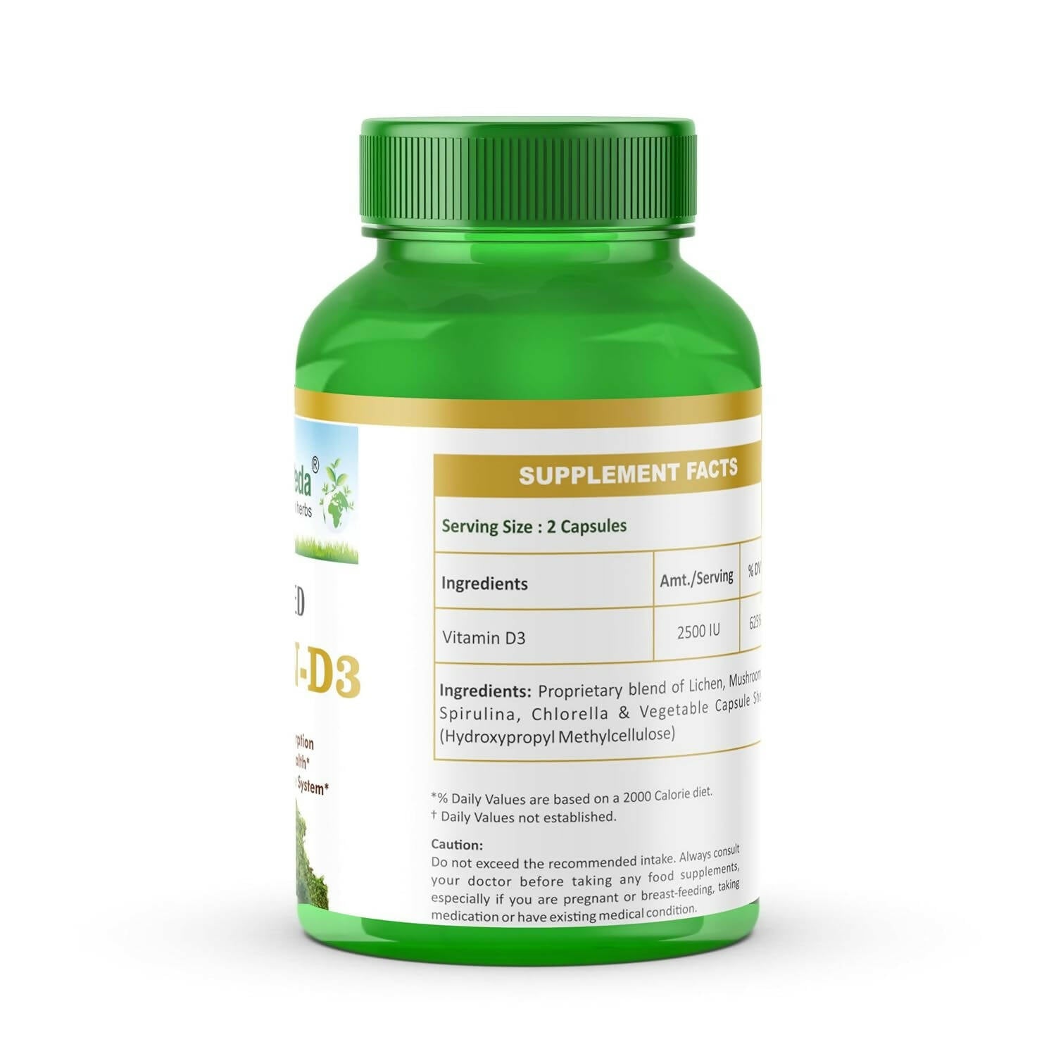 Planet Ayurveda Plant Based Vitamin D3 Capsules - Swadesiicart