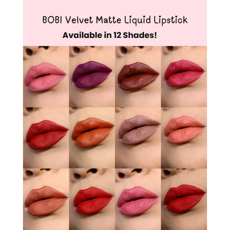 BOBI Velvet Matte Liquid Lipstick,Shade GLOW_1