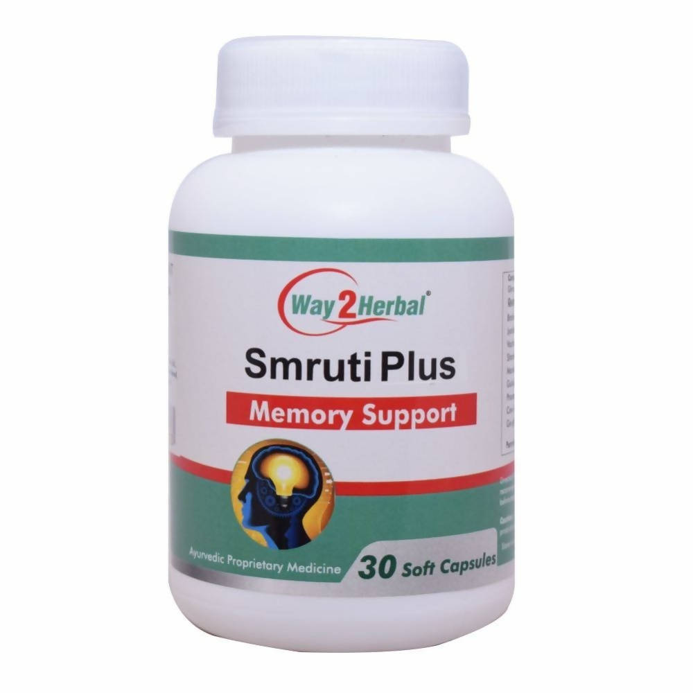Way2herbal Smruti Plus Capsules | Swadesiicart