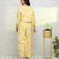 Myshka Women Yellow Printed Pastels Co-Ords - Swadesiicart