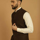 Even Apparels Pure Wool Nehru Jacket - Brown | Swadesiicart