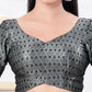 Joban Fashion Black Tissue Elbow Sleeveless Back Open Blouse - Swadesiicart