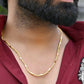VOJ Gold-Polished Pipe Chain For Men | Swadesiicart