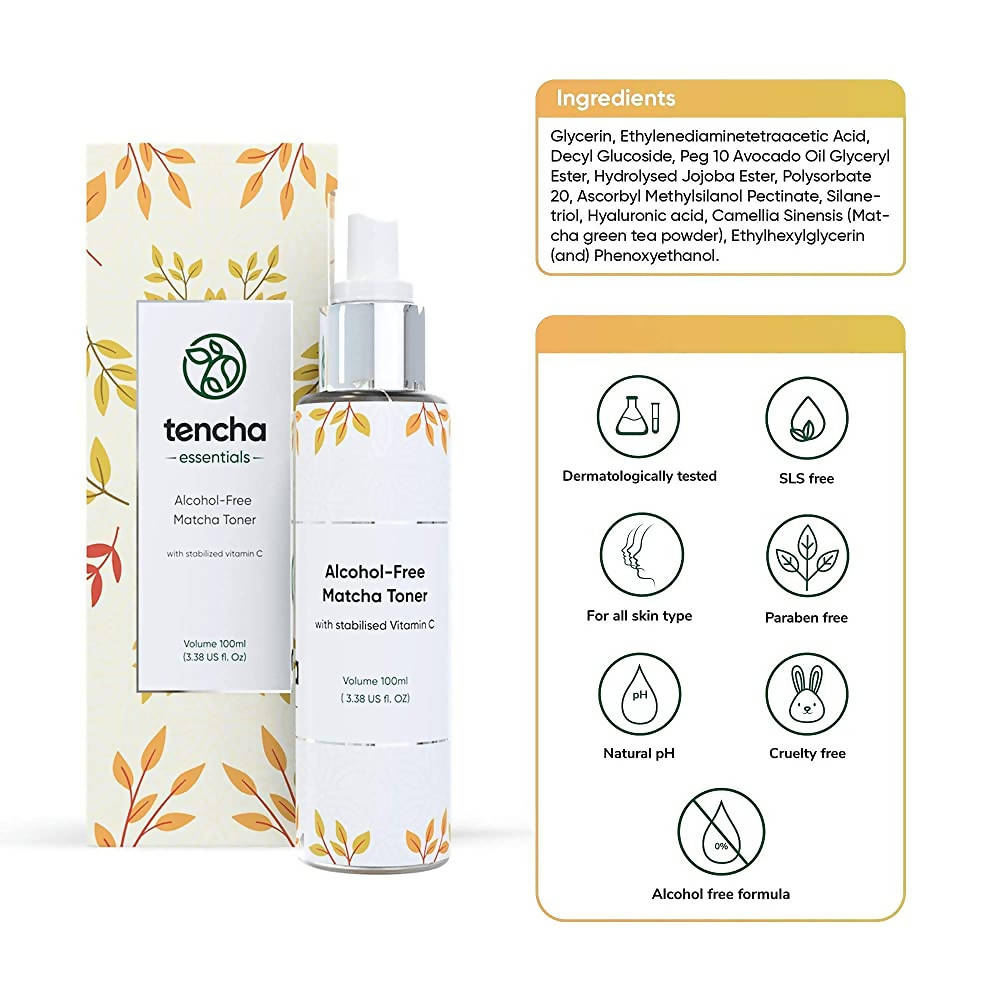 Tencha Essentials Alcohol Free Matcha Toner | Swadesiicart
