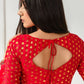 Amodini Designer Studio Women's Banarsi Brocade Red Blouse