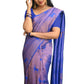 Vamika Weaving Banarasi Jacquard blue Kanjivaram Saree | Swadesiicart