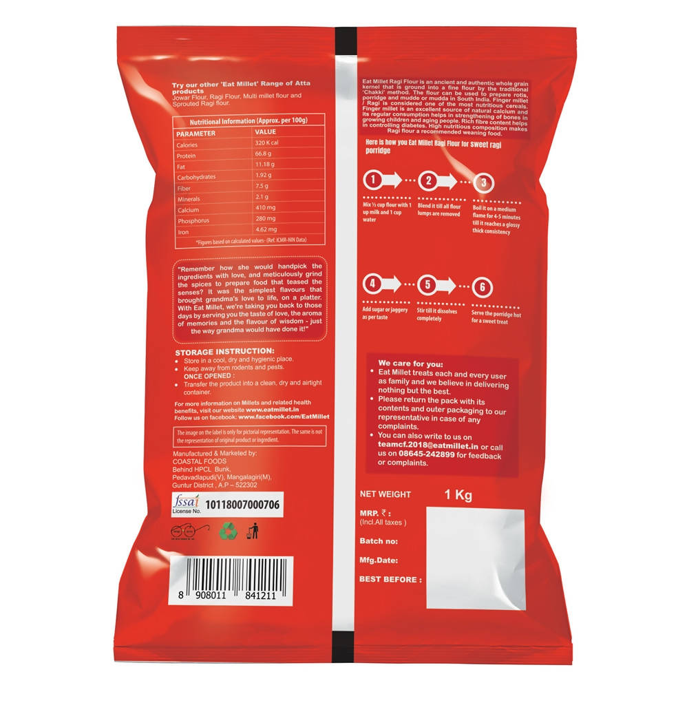 Eat Millet Ragi Flour - Swadesiicart