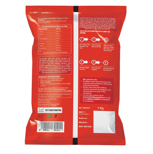 Eat Millet Ragi Flour - Swadesiicart