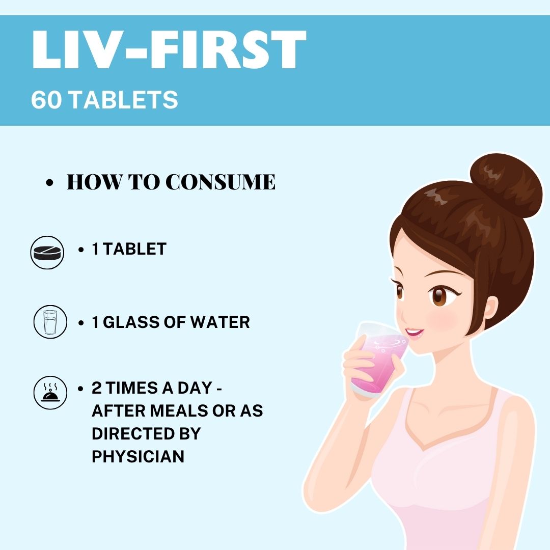 Herbal Hills Liv - First Liver Support Tablets | Swadesiicart