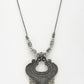 NVR Women's Silver-Toned German Silver Oxidised Pendant with Chain | Swadesiicart