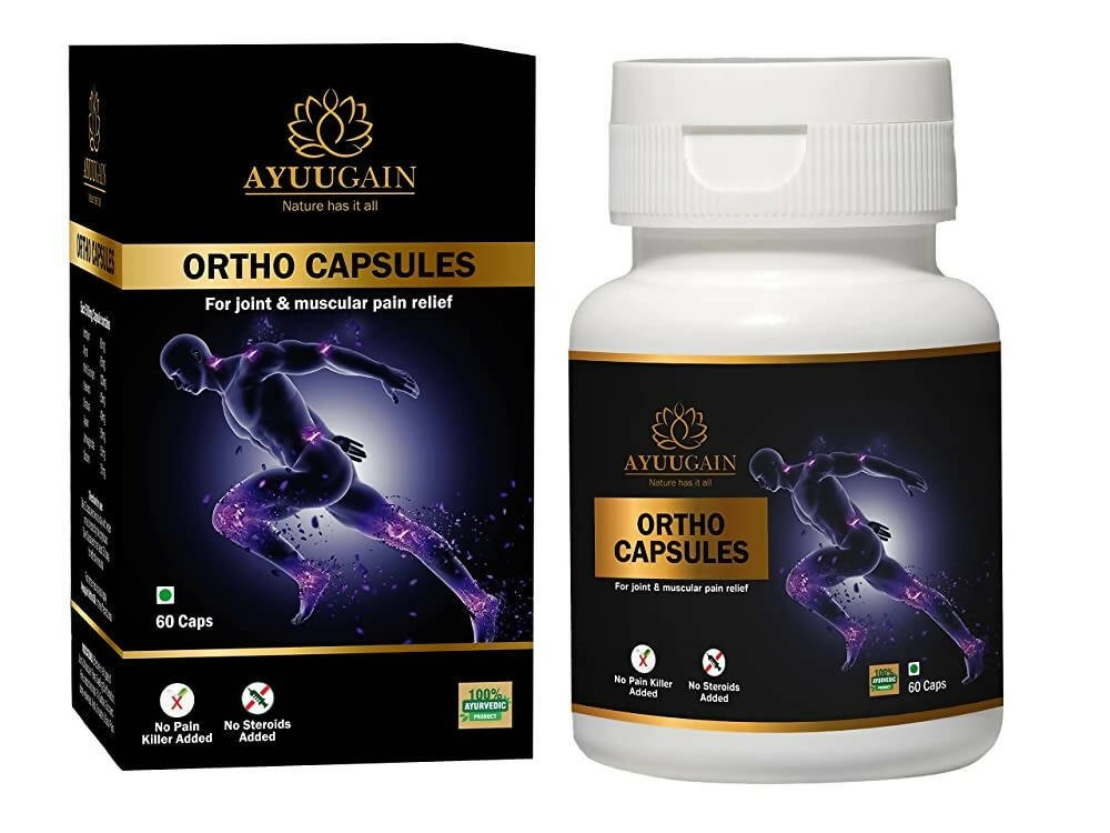 Ayuugain Ortho Capsule for all type of Joint & Muscle Pain Relief | Swadesiicart