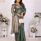 Aastha Fashion Dark Green Organza Silk Weaving Saree
