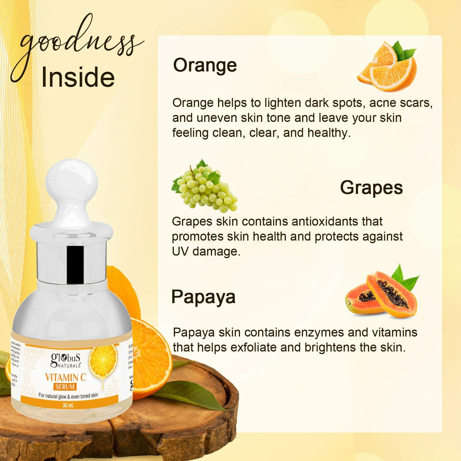 Globus Naturals Vitamin C Face Serum | Swadesiicart