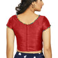 Aastha Fashion Women's Red Art Silk Designer Party Wear Readymade Blouse
