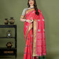Lorenvalley Fashion Peach Patola Silk Woven Design Zari Meenakari Weaving Saree - Swadesiicart