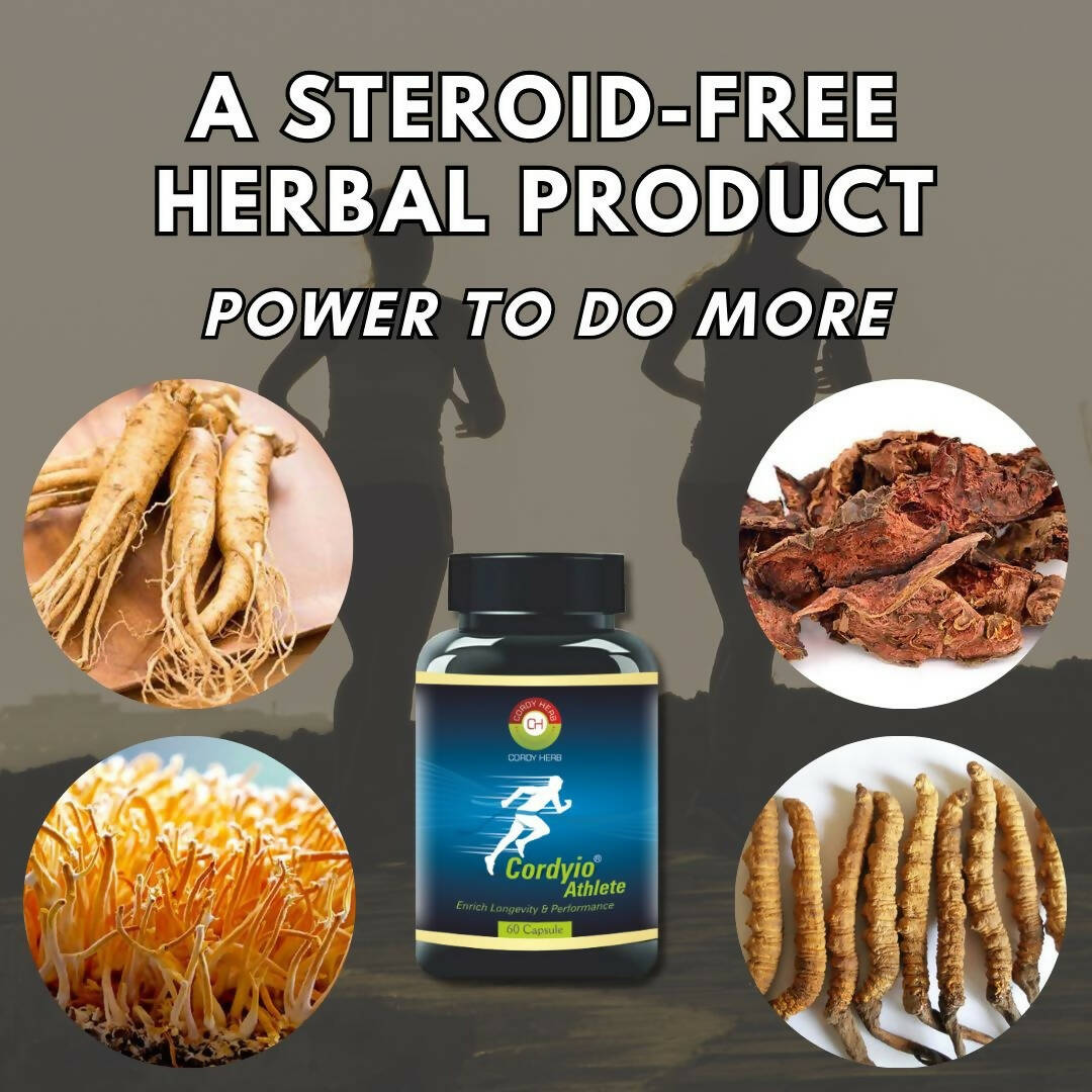 Cordy Herb Cordyio Athlete Capsules - Swadesiicart