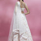 House of Panchhi Cream Net heavy Sequinse embroidery Lehenga choli & Dupatta | Swadesiicart
