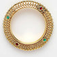 NVR Women's Set of 2 Gold-Polished Kundan Traditional Bangles - Swadesiicart