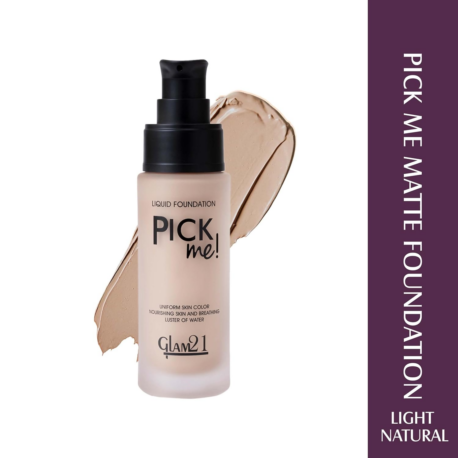 Glam21 Pick Me Matte Foundation - Light Natural - Swadesiicart