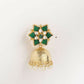 Nuyug 22K Gold Plated Panna Jhumki Earrings | Swadesiicart