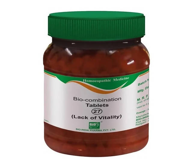 Bio India Homeopathy Bio-combination 27 Tablets | Swadesiicart