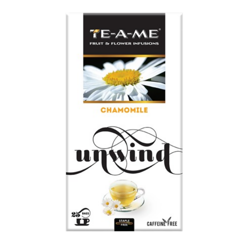 TE-A-ME Unwind Chamomile Herbal Tea Bags - Swadesiicart
