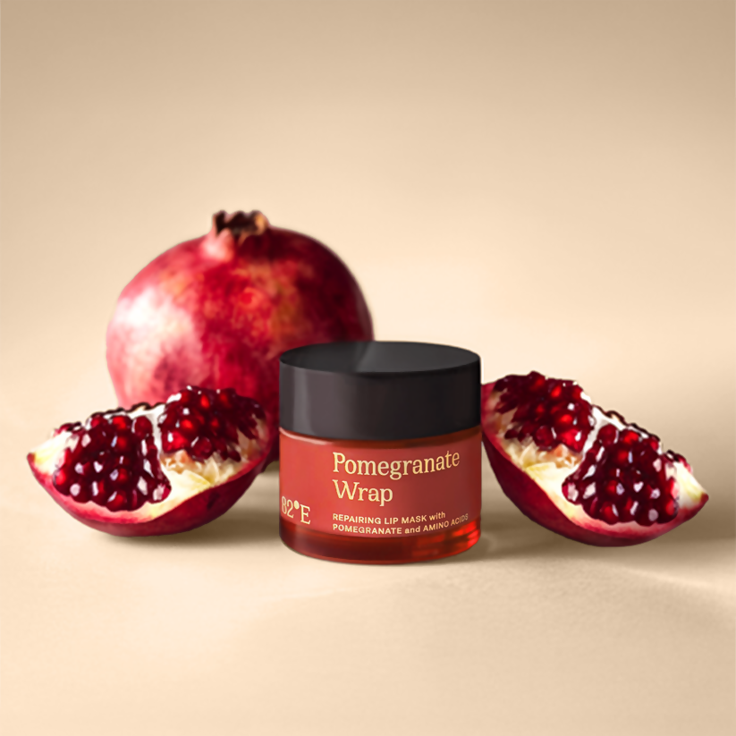 82°E Pomegranate Wrap Repairing Lip Mask with Pomegranate & Amino Acids | Swadesiicart