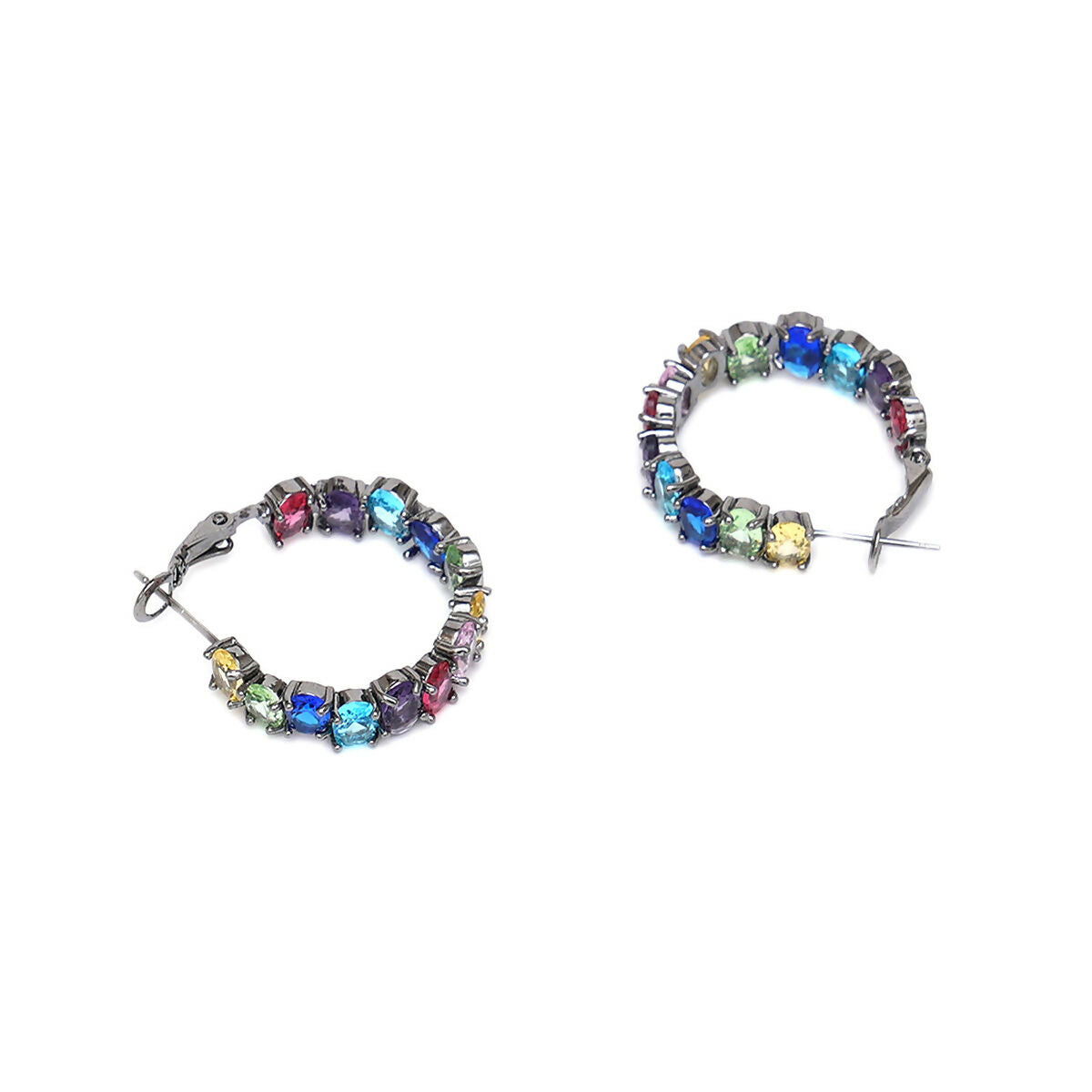 Multi Loops Silver Plated- Ruby Raang | Swadesiicart