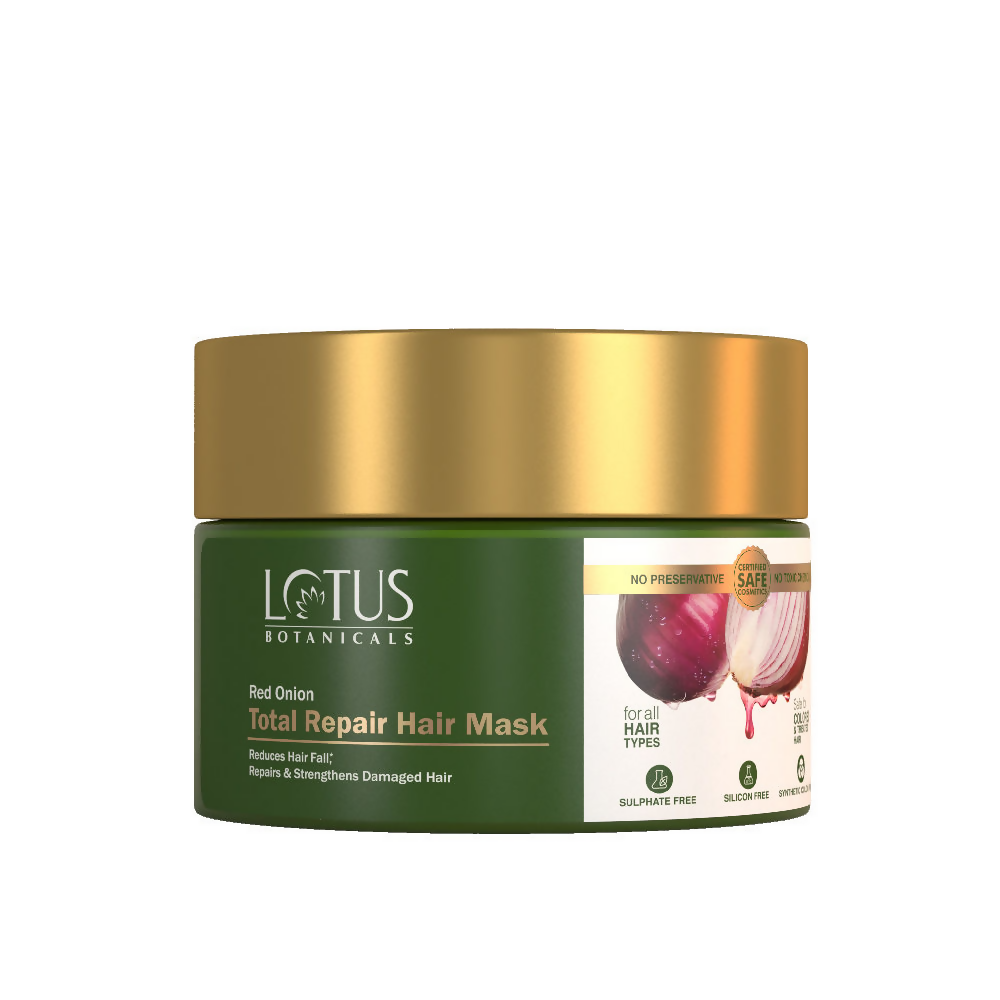 Lotus Botanicals Red Onion Total Repair Hair Mask | Swadesiicart