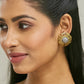 Nuyug 22k Gold Plated Filigree Statement Studs | Swadesiicart